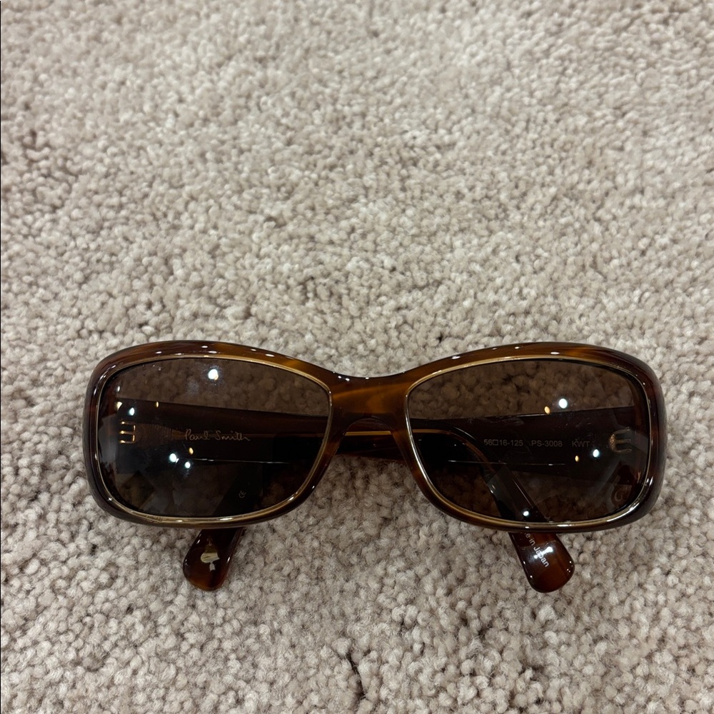 Vintage Paul Smith tortoise Brown Rectangular glass frame , beautiful design